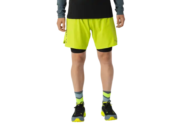 Dynafit Alpine Pro 2-in-1 men's running shorts Ultra Yellow