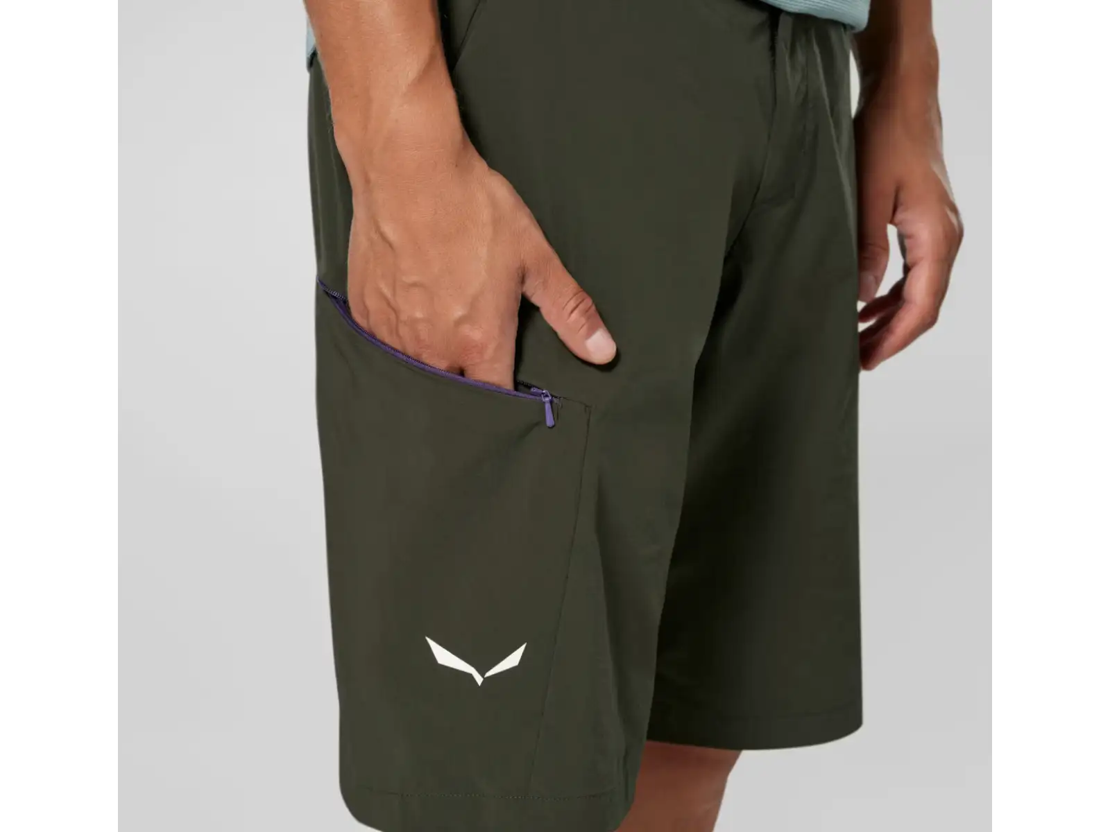 Salewa Pedroc 4 Durastrech Cargo men's shorts Dark Olive