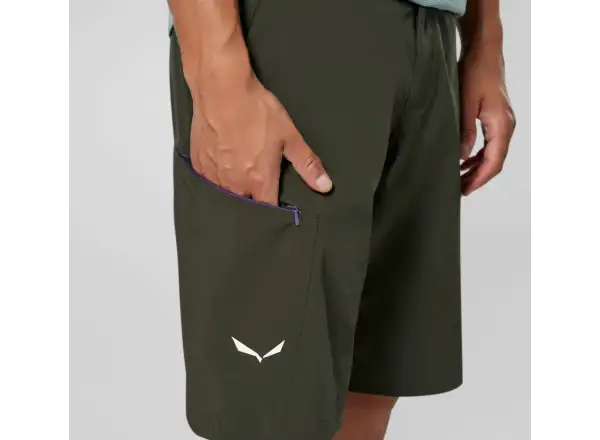 Salewa Pedroc 4 Durastrech Cargo men's shorts Dark Olive