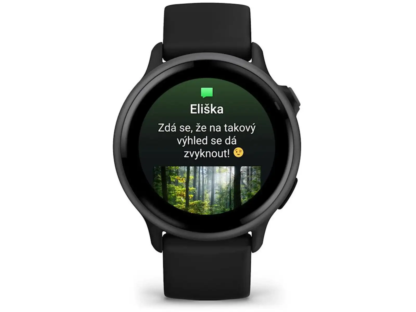 Garmin vívoactive 6 smart watch Slate silicone strap Black