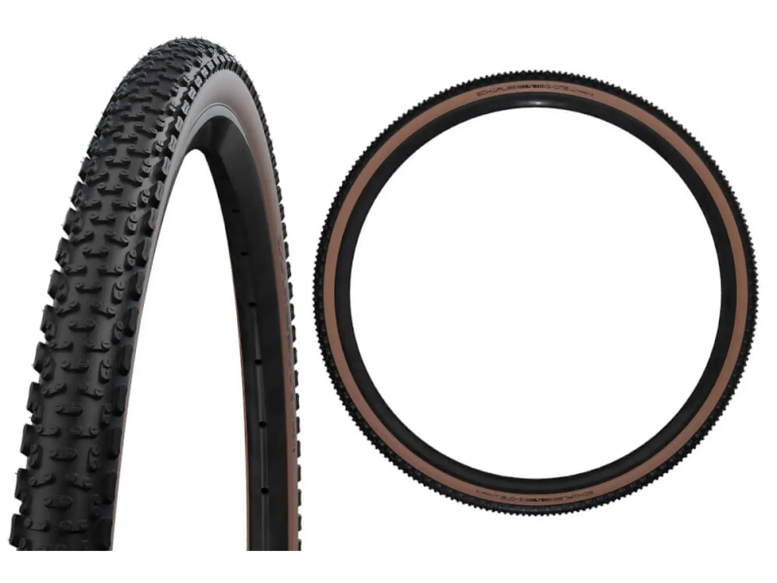 Schwalbe G-One Ultrabite Performance 45-622 TLE E-25 gravel tire kevlar black/bronze