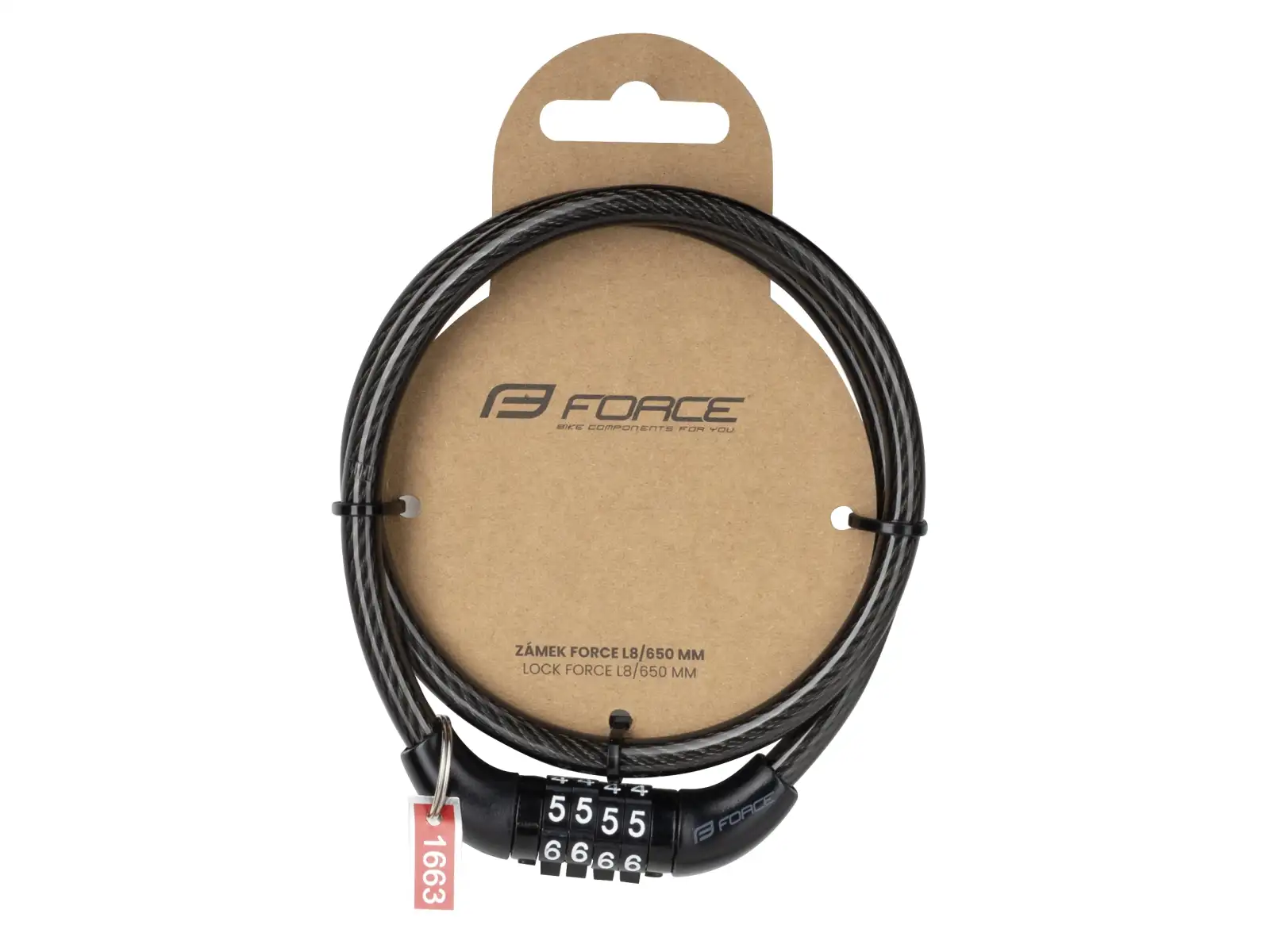 Force L8/650 mm combination lock black