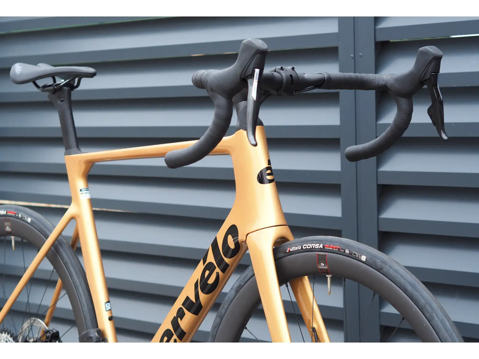 Cervélo Soloist Force eTap AXS road bike gold dust