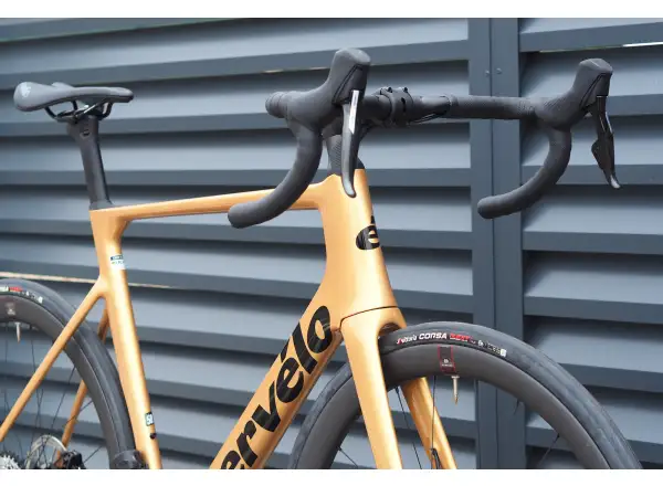 Cervélo Soloist Force eTap AXS road bike gold dust