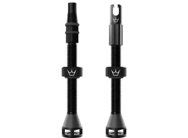 Peatys Holeshot Fast Flow tubeless valves 60 mm Black