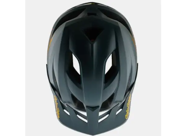 Troy Lee Designs Flowline Point Youth Helmet Gray/Gold