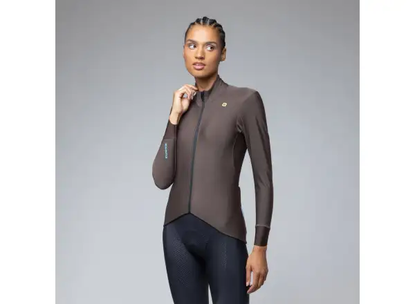 Alé Klimatik K-Idro women's insulated jersey long sleeve Coffee