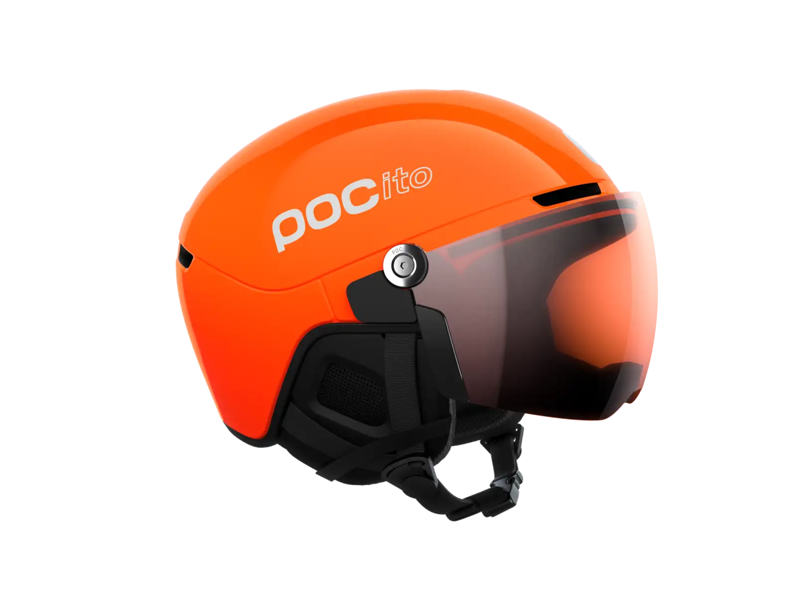 POC POCito Obex Visor children's ski helmet Fluorescent Orange