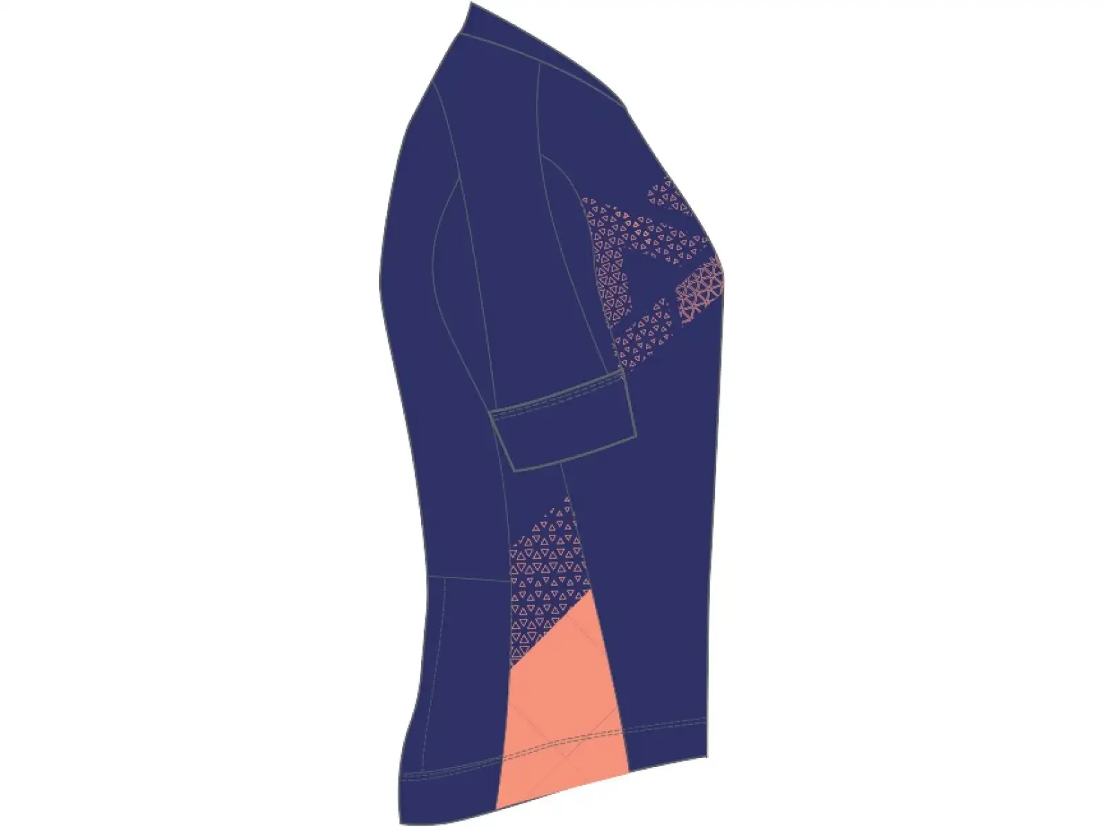 Silvini Rosalia women's jersey short sleeve navy/coral