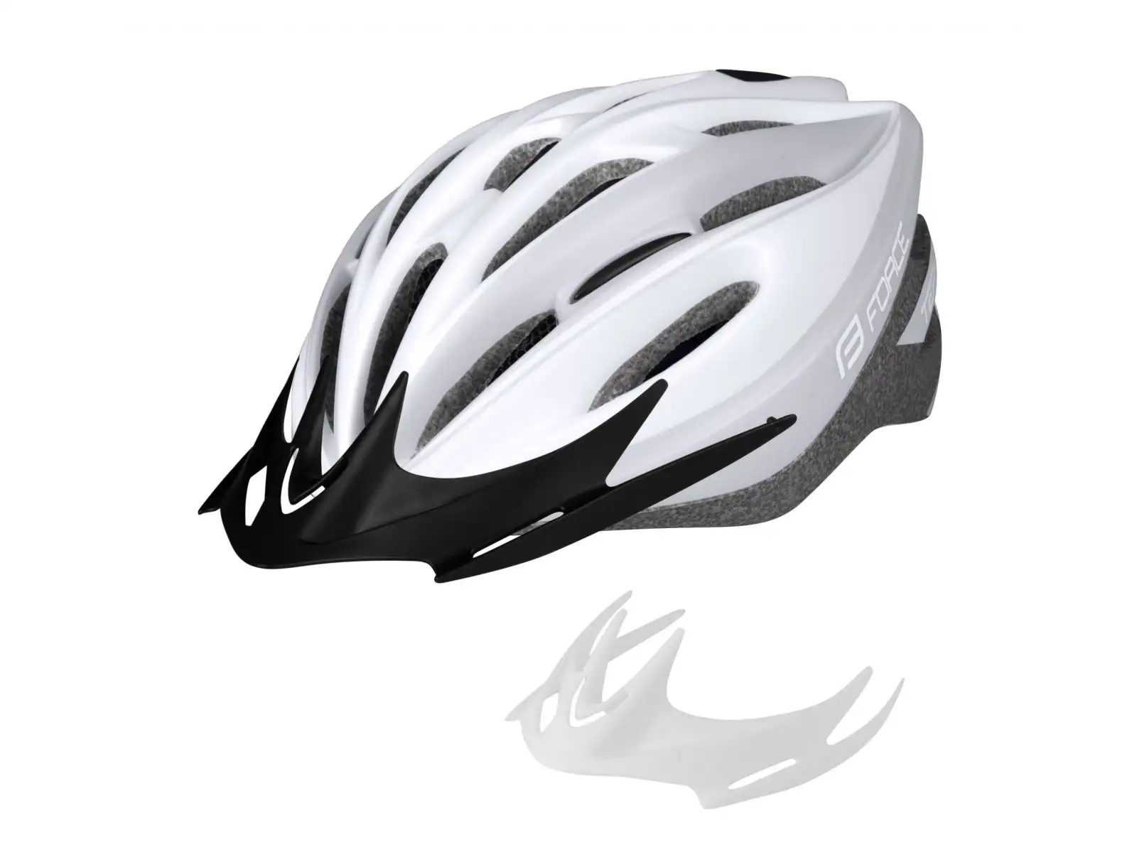 Force Tery cycling helmet white/grey