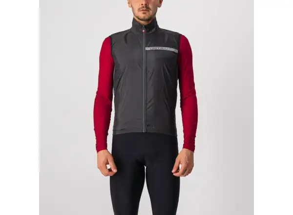 Castelli Squadra Stretch men's vest Light Black/Dark Gray