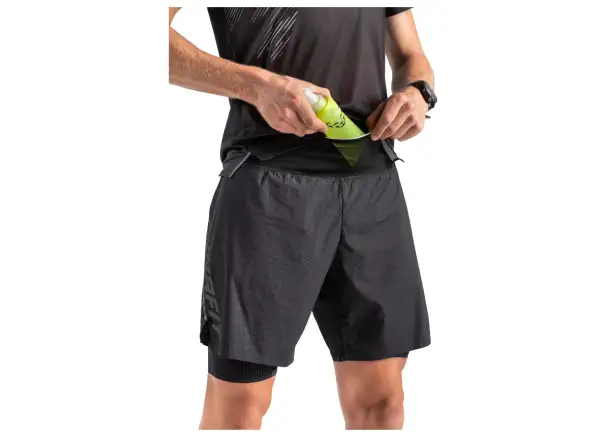 Dynafit DNA Ultra 2in1 men's running shorts Pink Glo