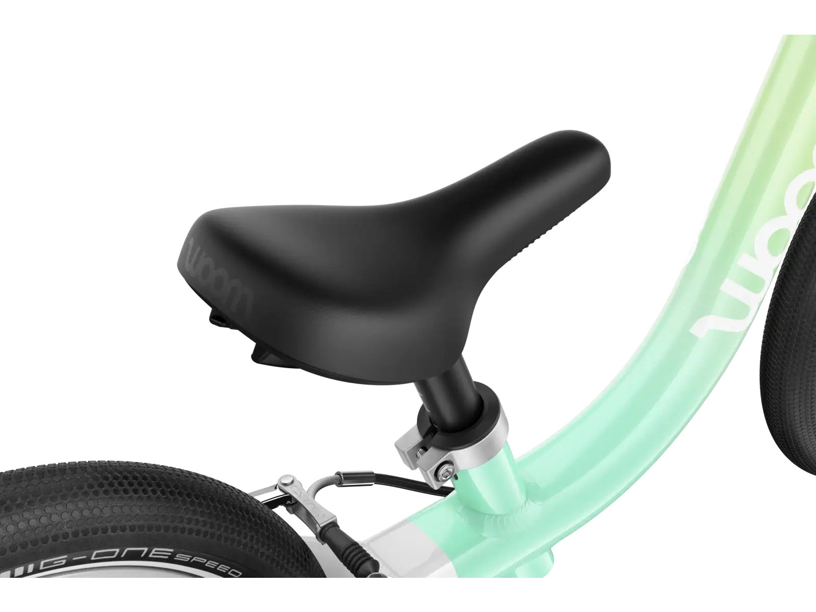 Woom GO 1 children's balance bike 12 Spearmint Crush Limited