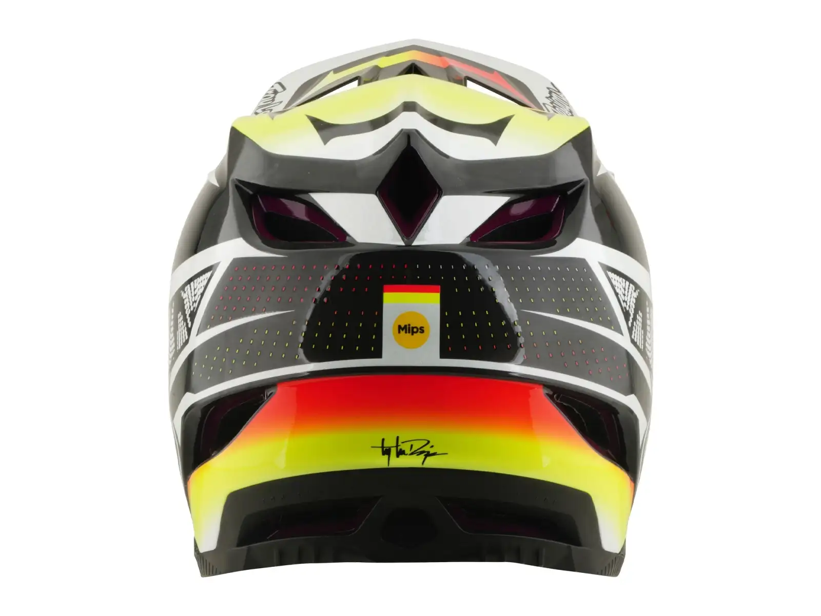 Troy Lee Designs D4 Carbon MIPS helmet Lined up Black