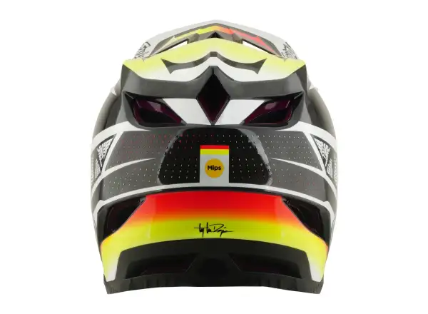 Troy Lee Designs D4 Carbon MIPS helmet Lined up Black