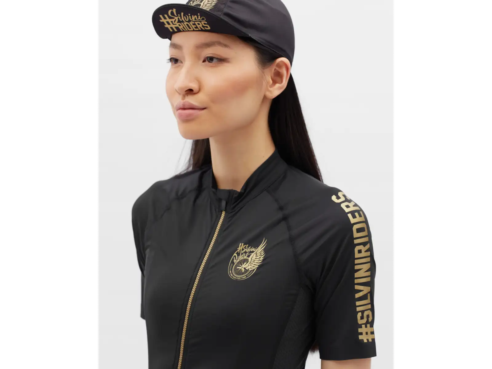 Silvini Mottolina women's jersey short sleeve Black/Gold