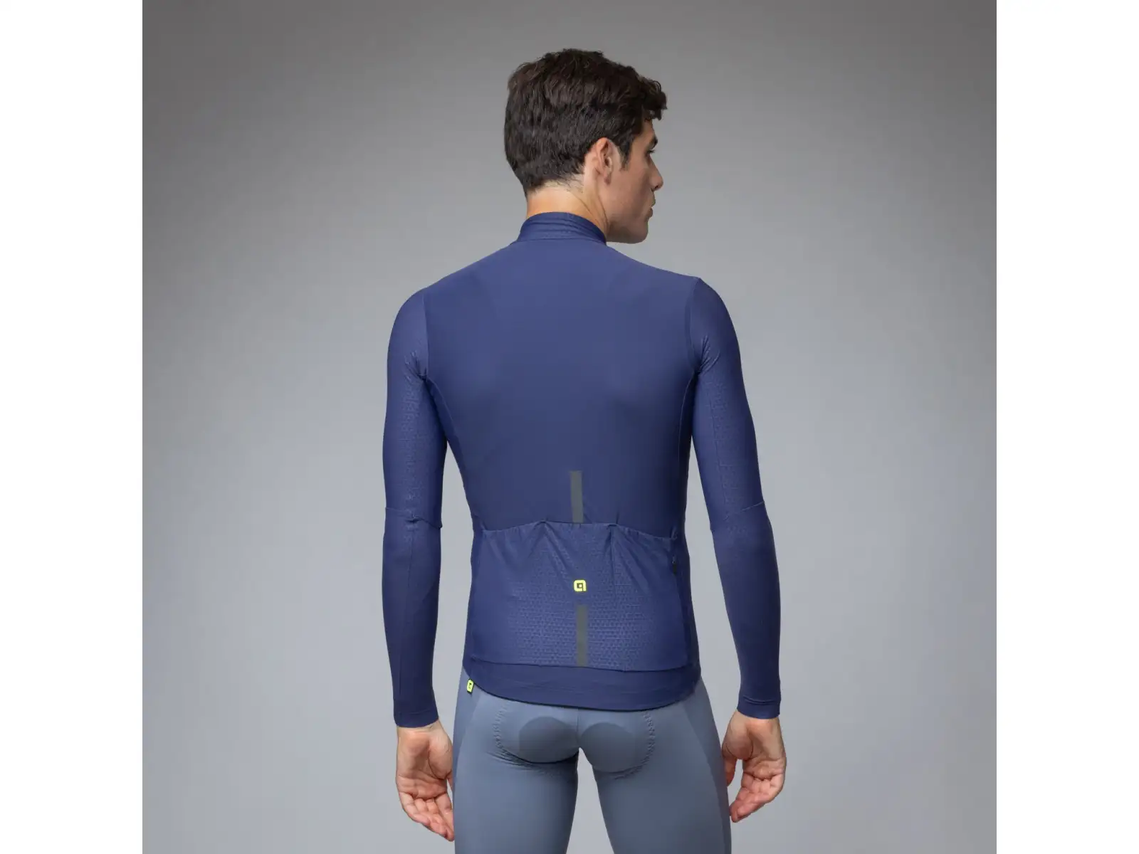 Alé R-EV1 Warm Race men's insulated cycling jersey Blueish