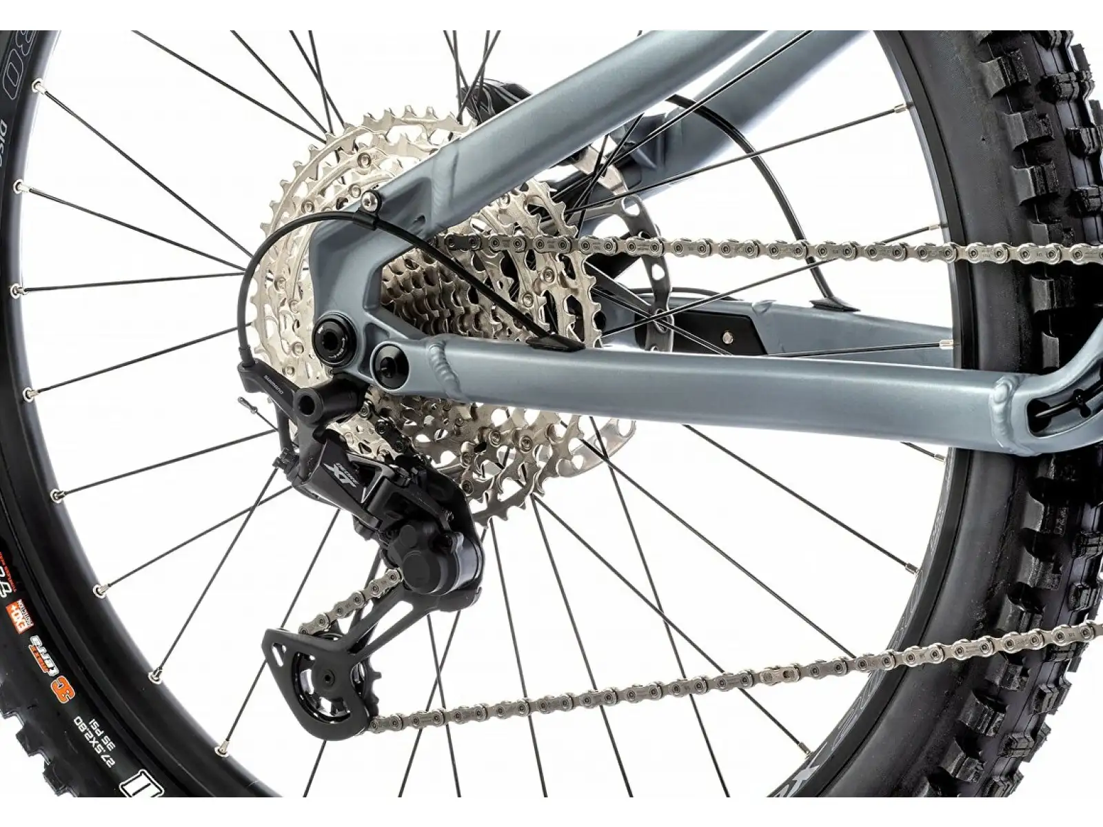 Apache Quruk 1 full-suspension e-bike gray