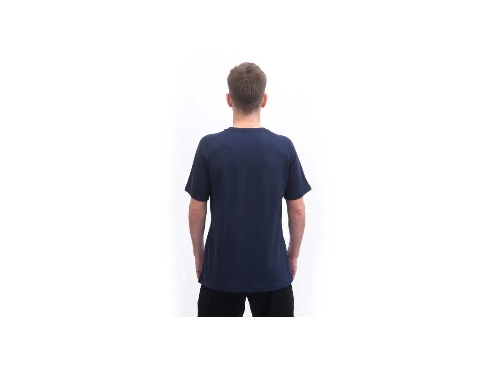 Sensor Merino Blend Moon men's short sleeve shirt Deep Blue