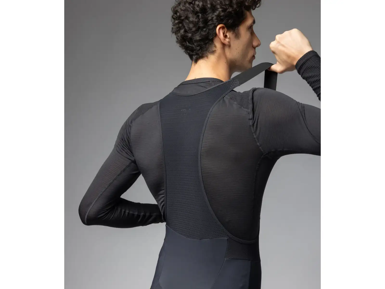 Alé R-EV1 Speedfondo Plus men's winter bib tights with pad Black