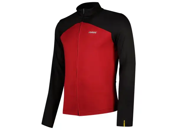 Mavic Cosmic Thermo men's jersey long sleeve Thermo Black/Biking Red