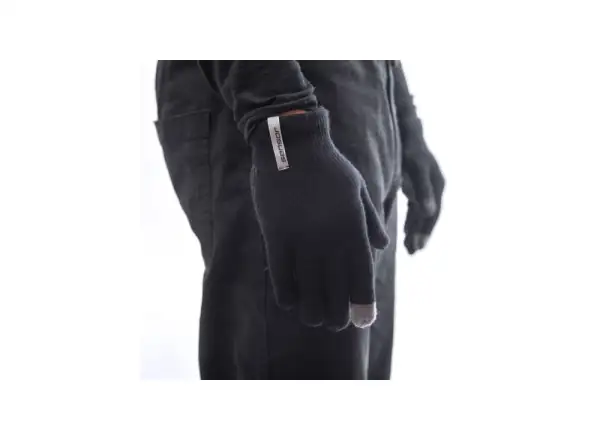 Sensor Merino gloves black