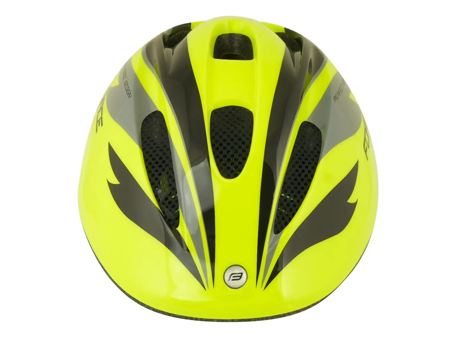 Force Fun Stipes kids' helmet fluo