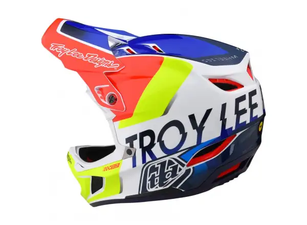 Troy Lee Designs D4 Composite Mips Qualifier helmet White/Blue