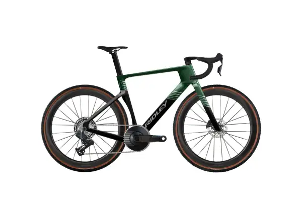Ridley KANZO Fast 2.0 Force XPLR gravel bike Stellar Green/UD Carbon/Silver