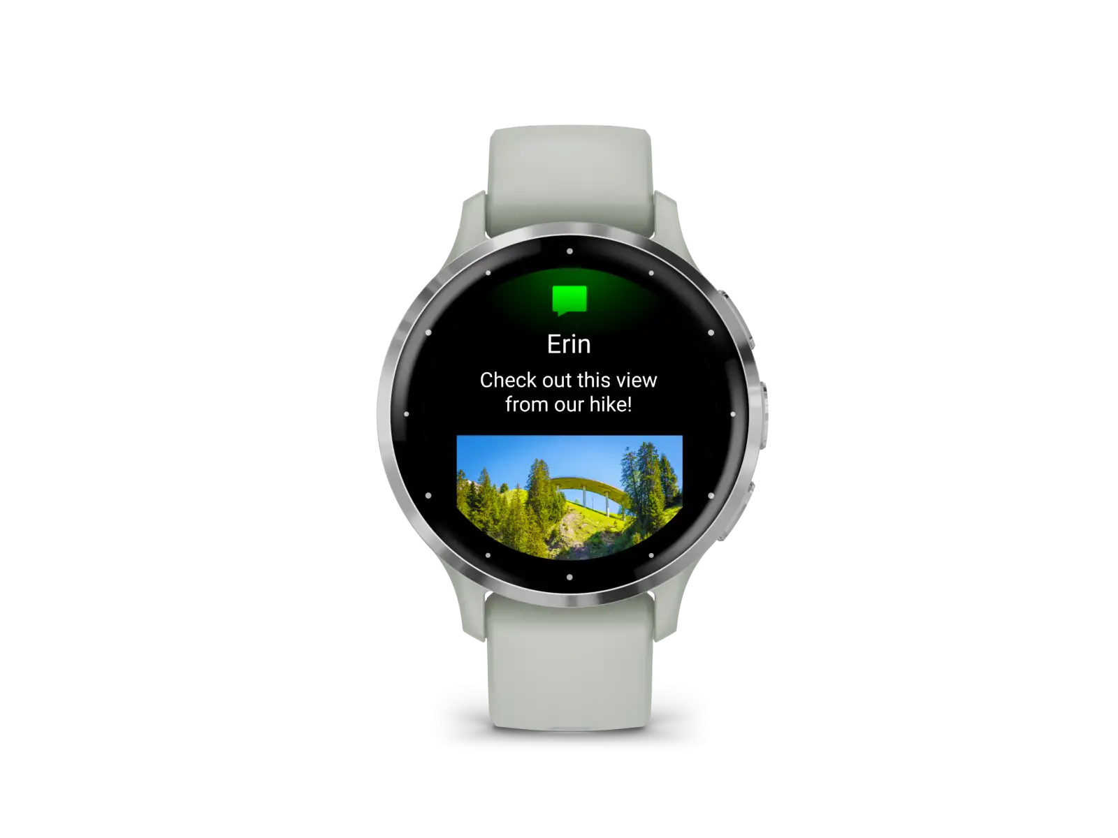 Garmin Venu 3S smart watch Silver/Sage Grey