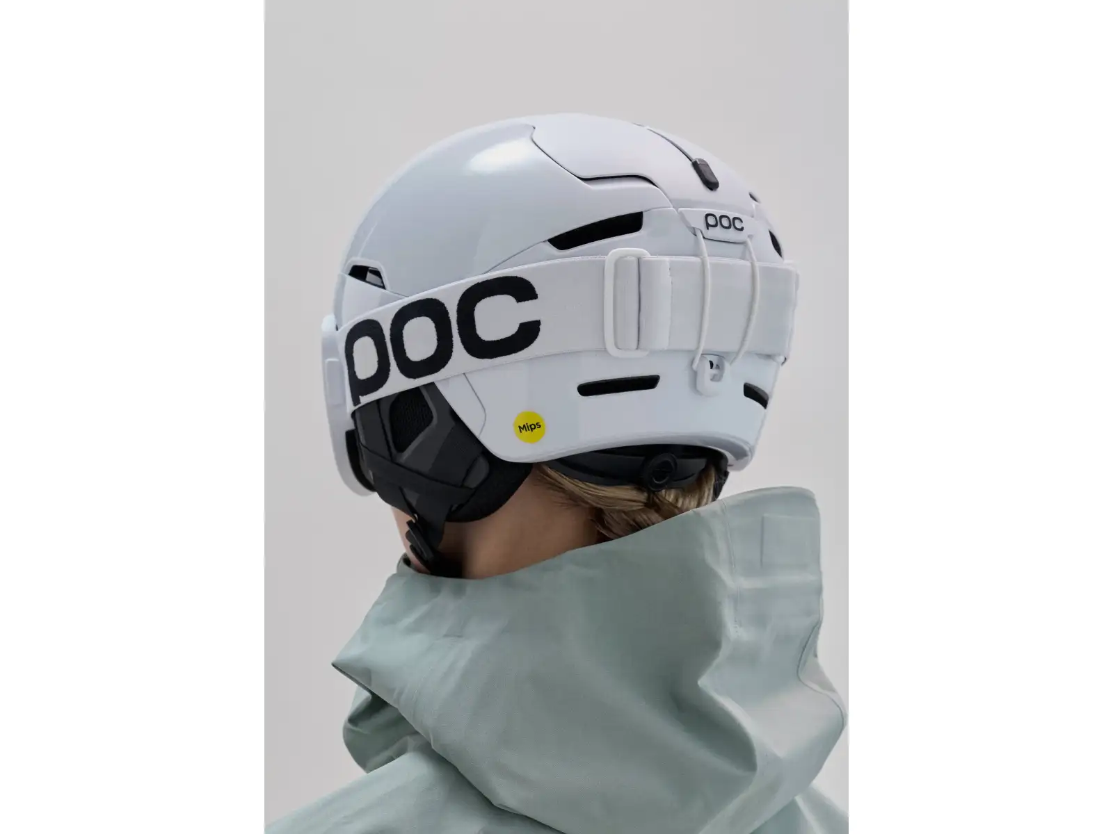 POC Vitrea Mid ski goggles Hydrogen White/Partly Sunny Orange