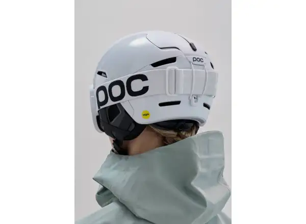 POC Vitrea Mid ski goggles Hydrogen White/Partly Sunny Orange