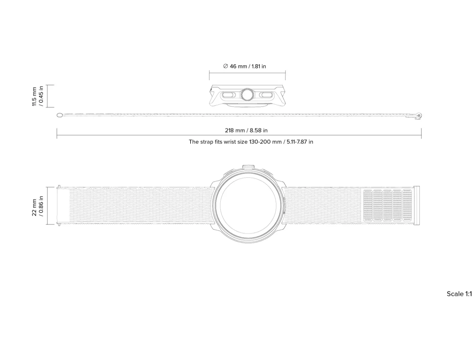 Suunto Run smart watch silicone strap Lime