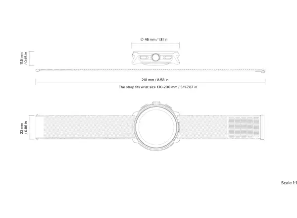 Suunto Run smart watch silicone strap Lime