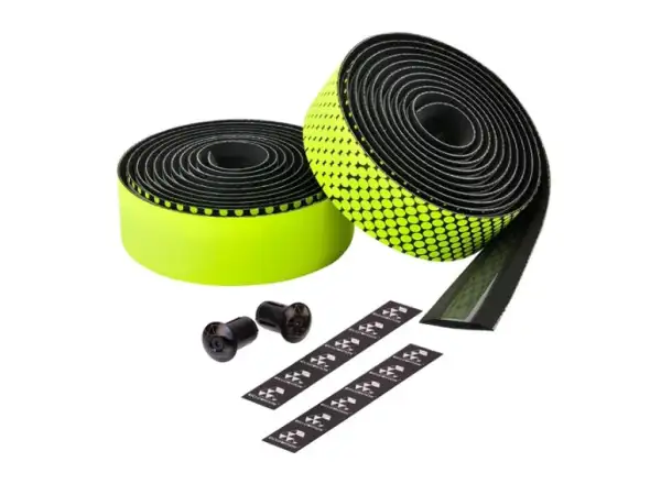 Ciclovation Advanced Leather Touch bar tape black/neon yellow