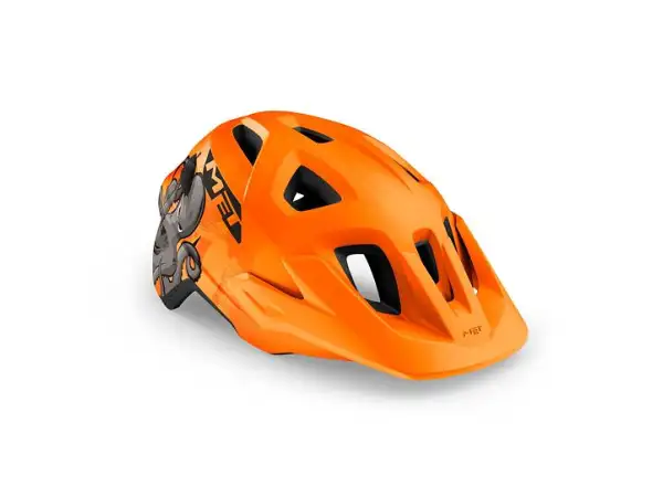 MET Eldar junior helmet octopus/orange size Uni (52-57 cm)