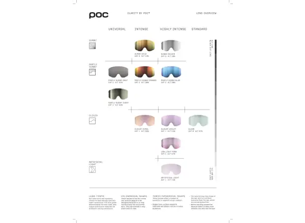 POC Fovea Photochromic ski goggles Uranium Black/Photochromic/Light Pink-Sky Blue