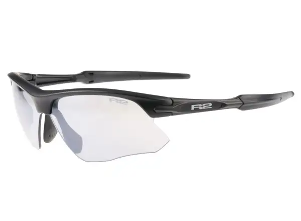 R2 Kick glasses matte black/grey mirror lenses