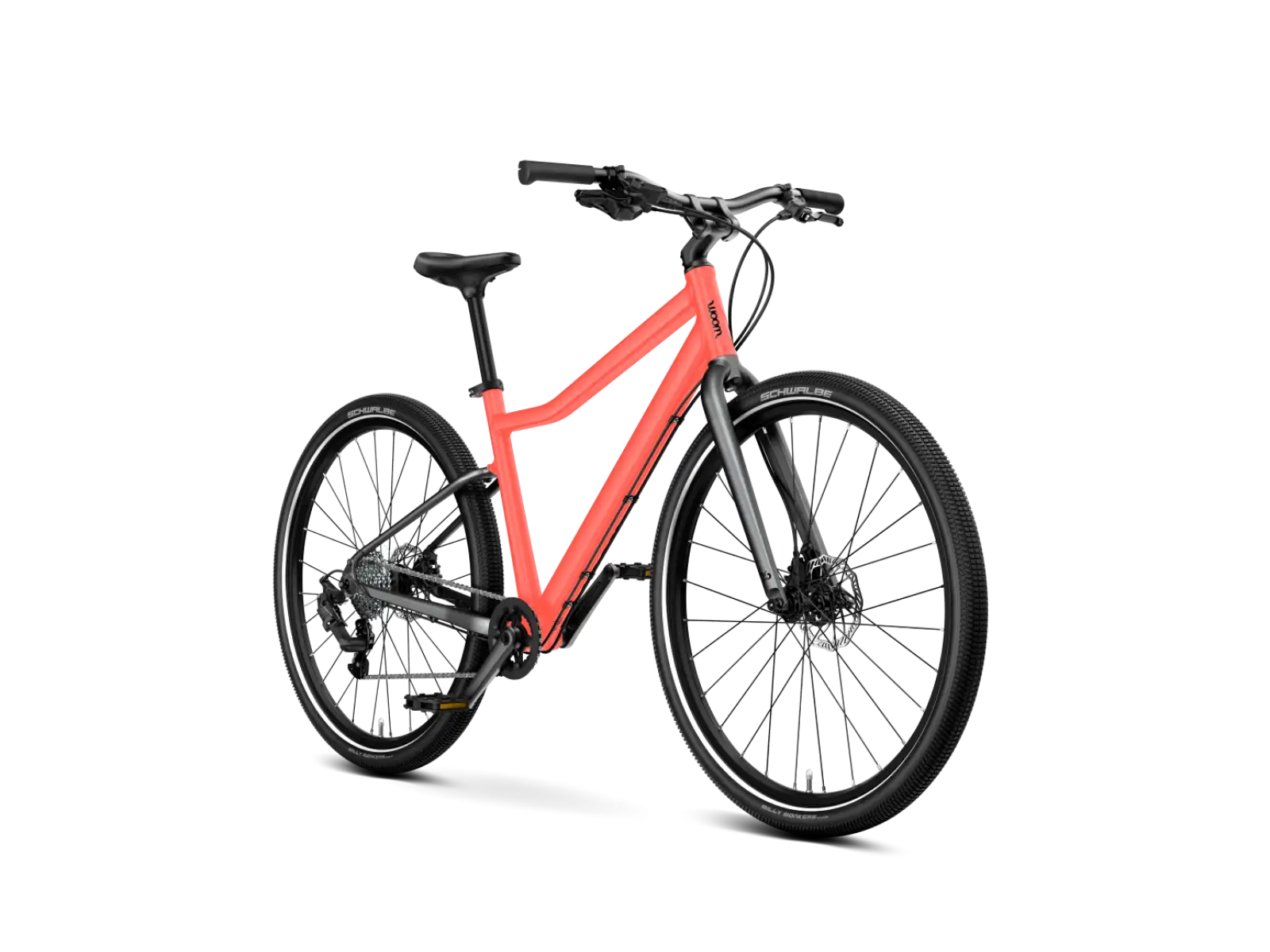 Woom 6 Explore kids bike 26" Neon Coral