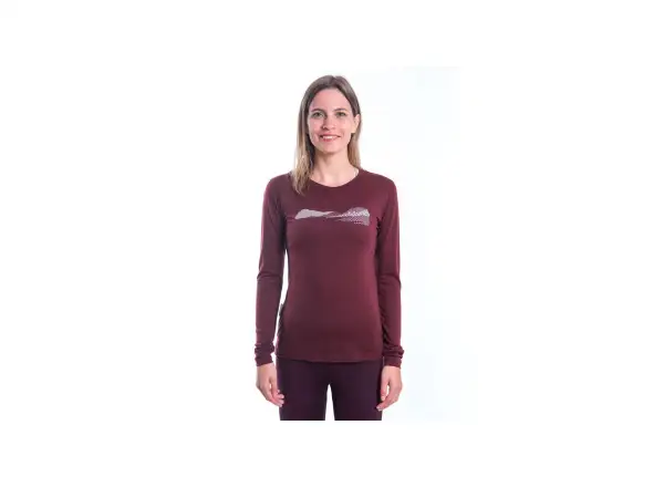 Sensor Merino Air PT Hills women's long sleeve shirt Port Red