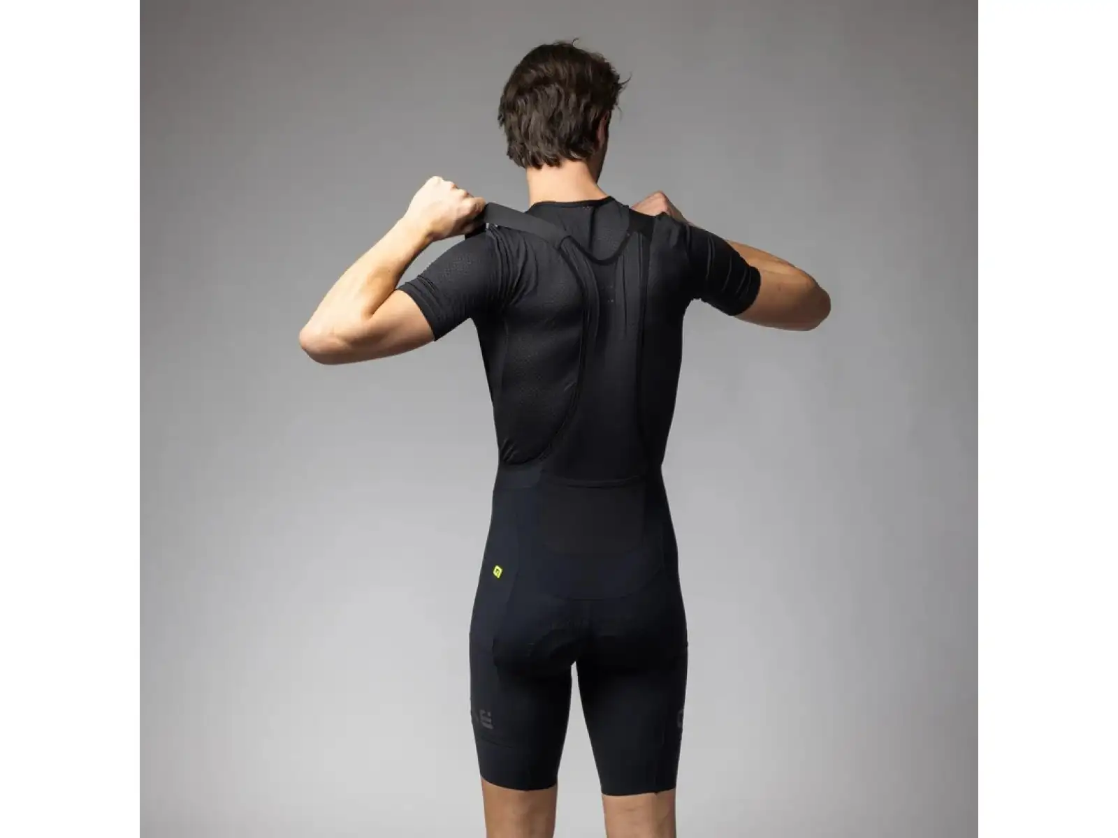 Alé Off Road Gravel-Pro men's shorts with padding and bib Black
