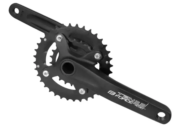 Force Ten 2.3+ cranks double chainring 36/22 teeth 175 mm black