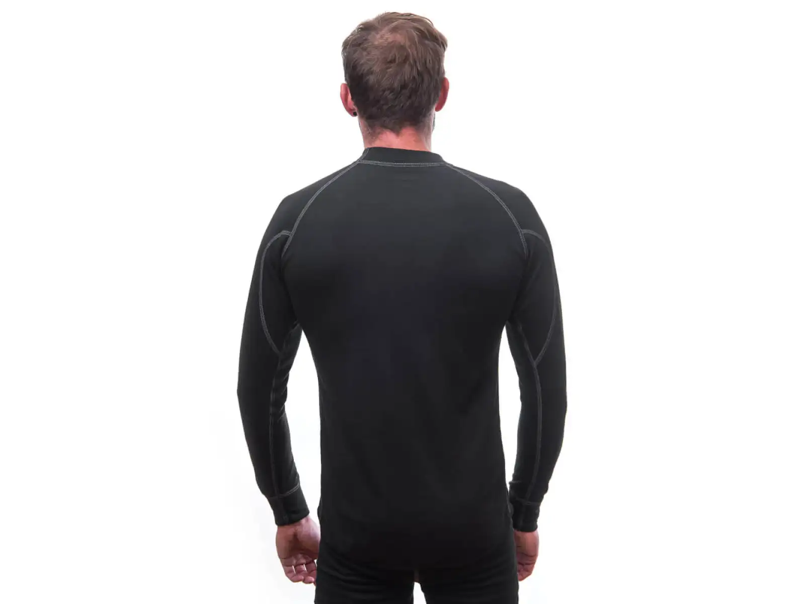 Sensor Double Face men's long sleeve shirt black