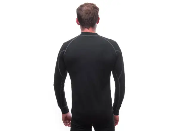 Sensor Double Face men's long sleeve shirt black