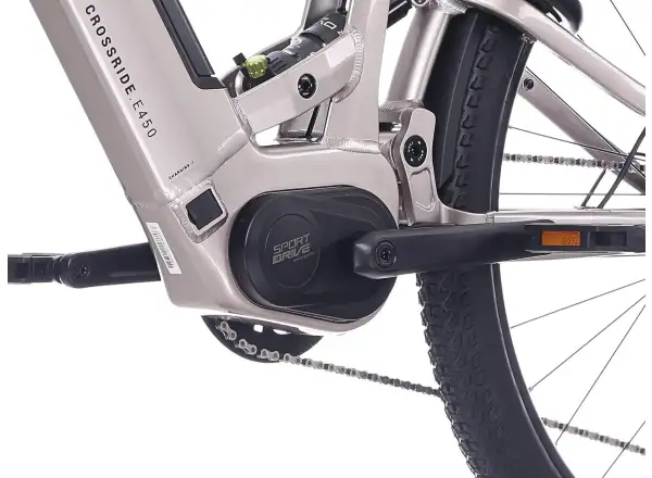 Rock Machine Crossride e450 FS low-entry full suspension e-bike Sand Grey/Black