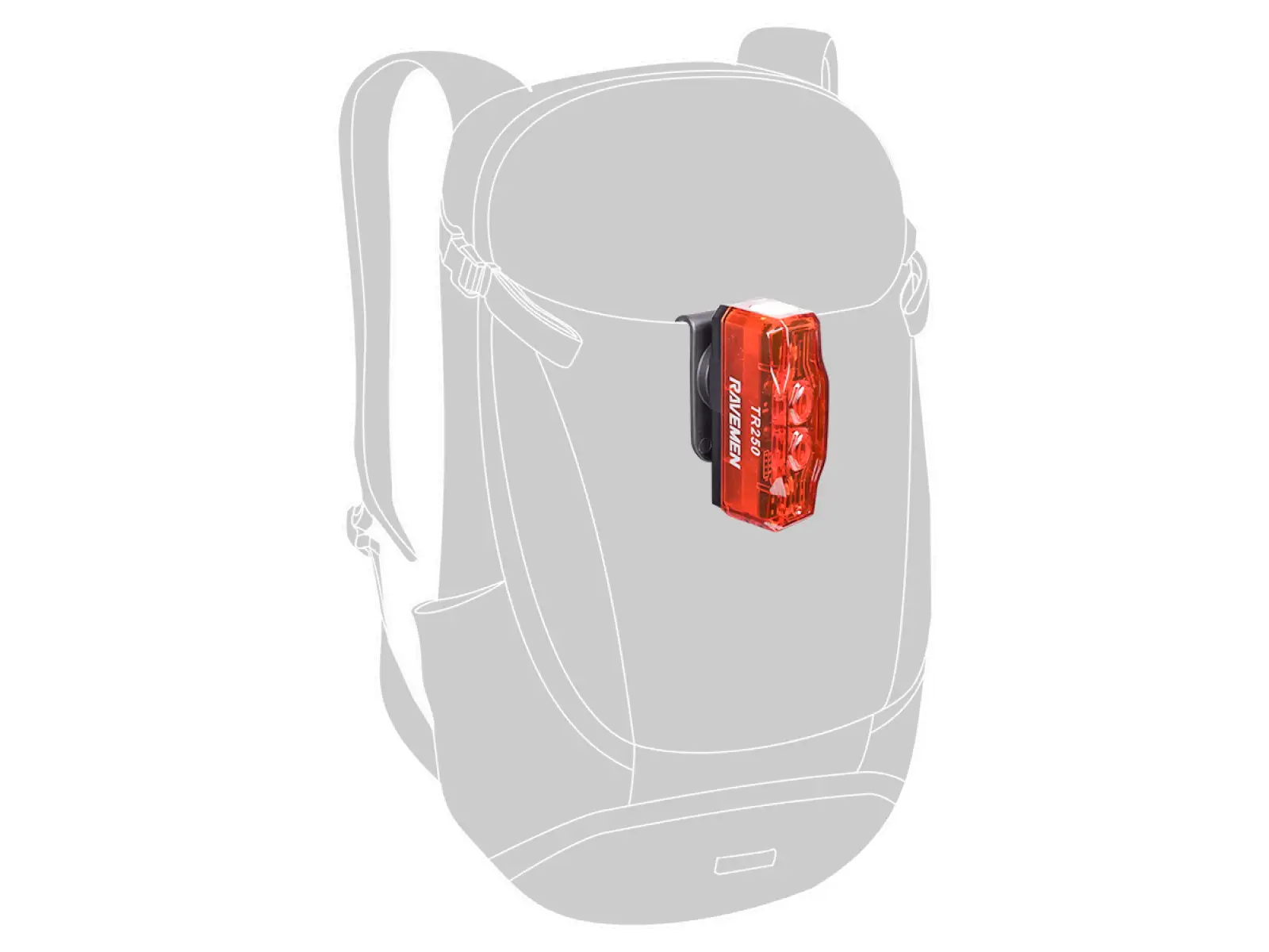 Ravemen AMB12 holder for attaching light to backpack