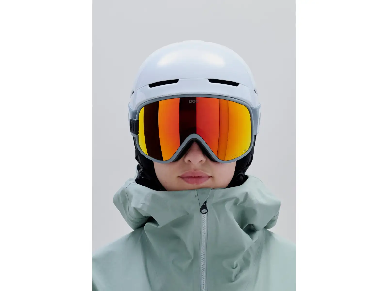 POC Vitrea Mid ski goggles Granite Grey/Partly Sunny Orange