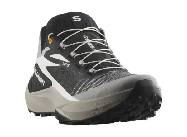 Salomon Genesis men's running shoes Black/Alloy/Turmeric
