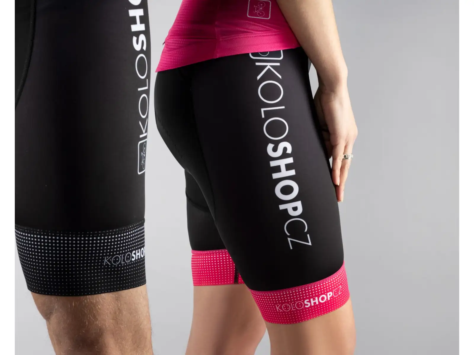 Koloshop Force men's shorts with padding and braces black