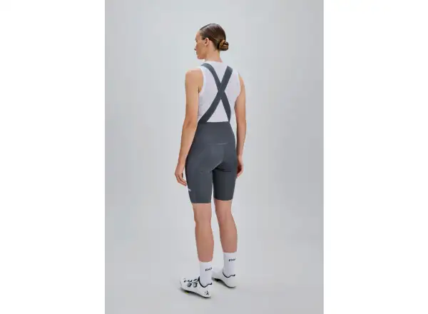 POC Raceday women's shorts with pad and bib Sylvanite Grey